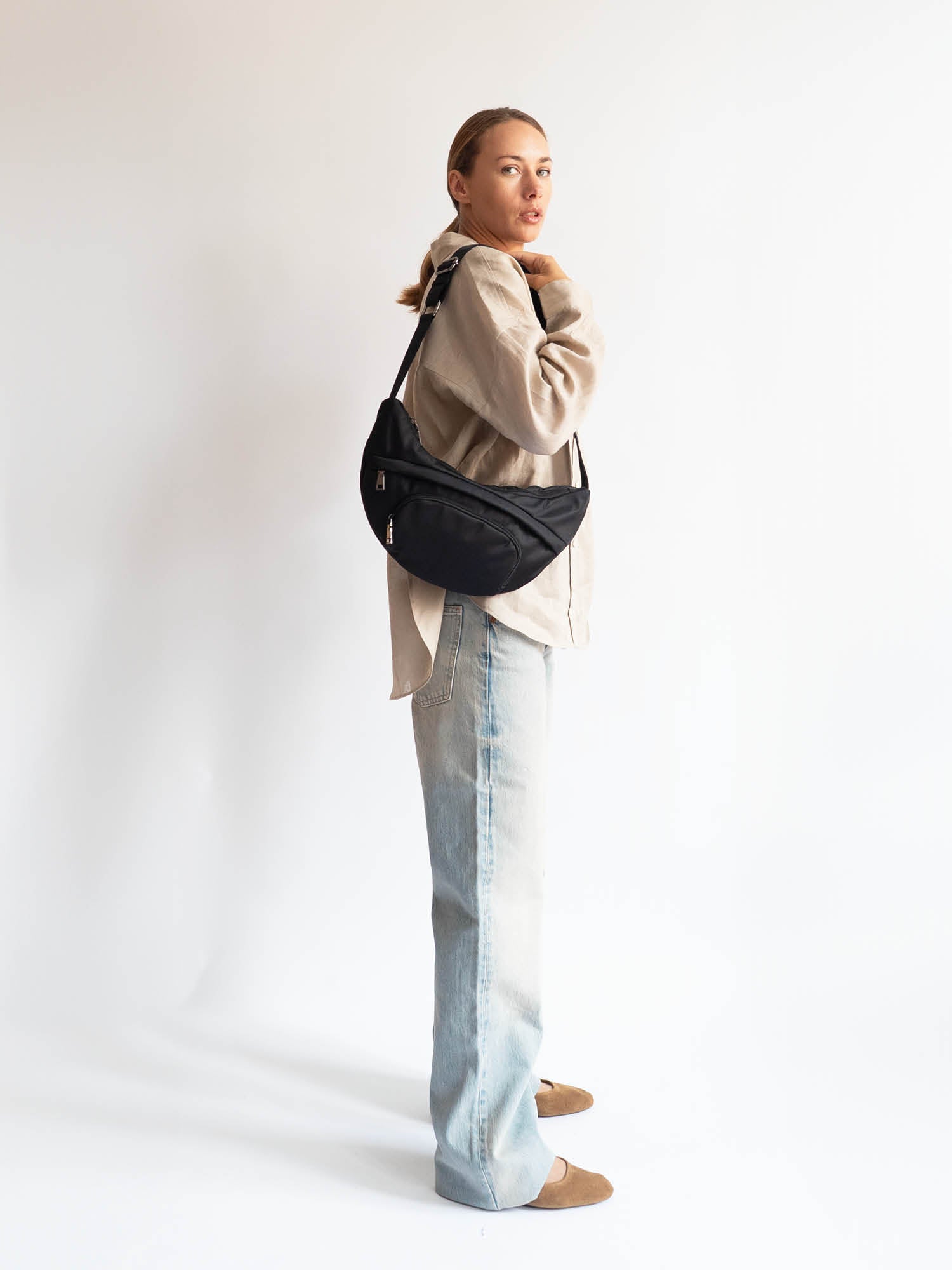 JADE MATTE TWILL - Black