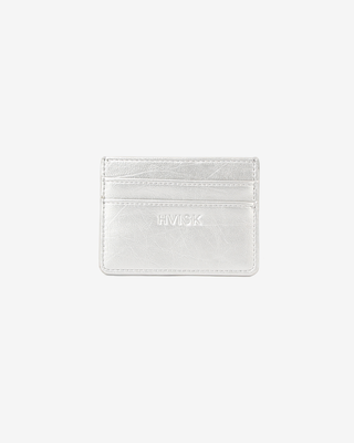 HVISK CARDHOLDER SHINY STRUCTURE Wallet 461 Silver Cloud