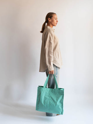 HVISK CRUISE MATTE TWILL Shopper 458 Mint Green