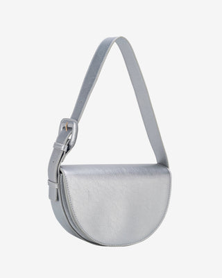 HVISK NOMI SHINY STRUCTURE Shoulder Bag 461 Silver Cloud