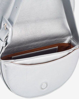 HVISK NOMI SHINY STRUCTURE Shoulder Bag 461 Silver Cloud