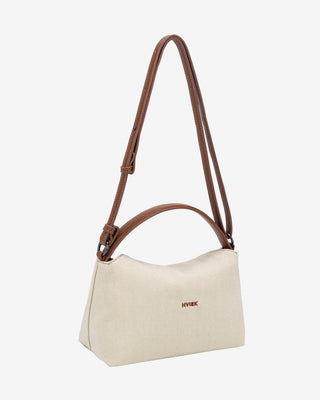 HVISK NOTE DENIM Crossbody 462 Pale Flax