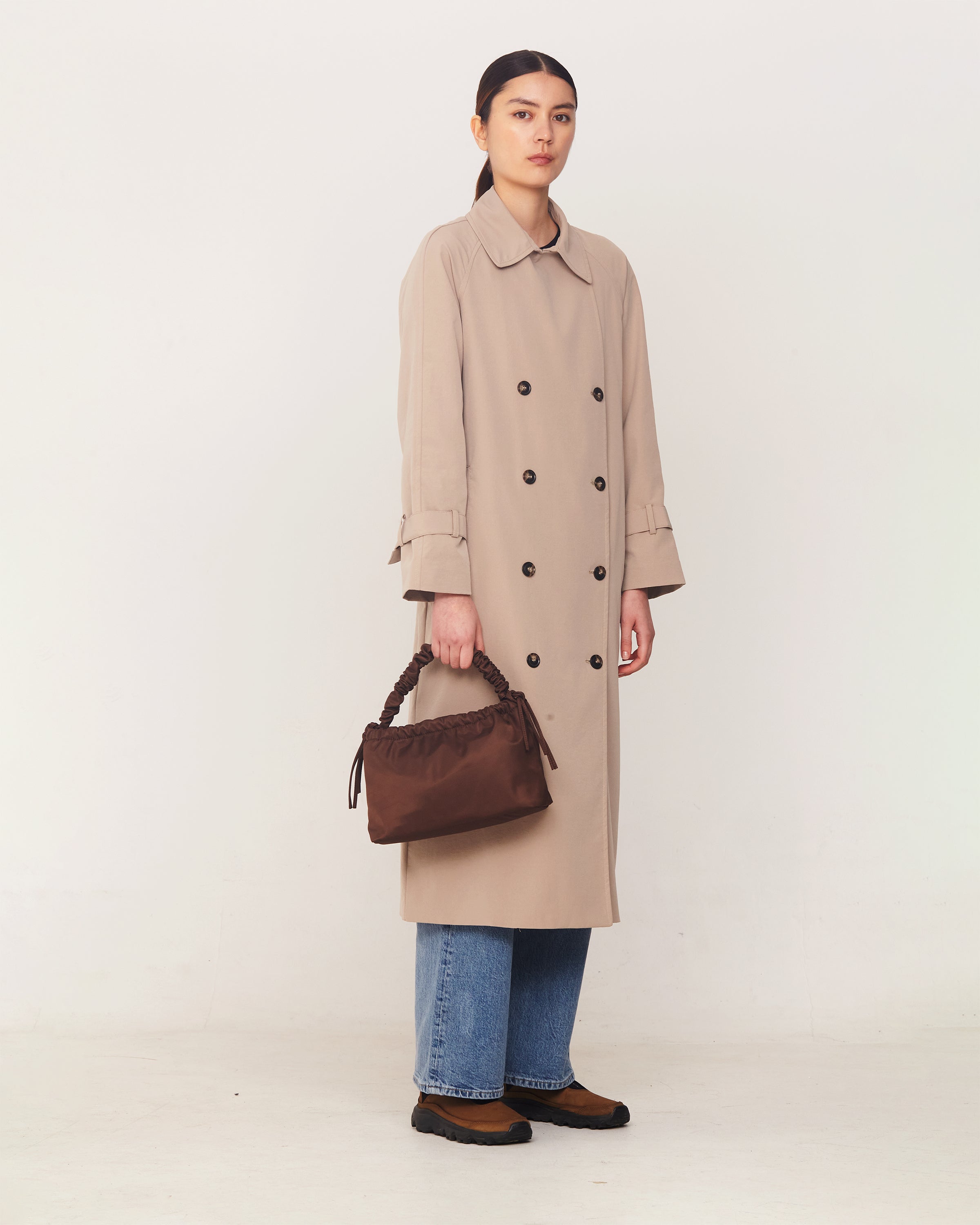 HVISK ARCADIA TWILL Crossbody 303 Chocolate Brown